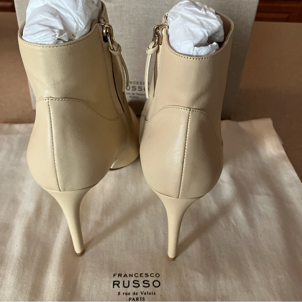 Francesco Russo PARIS Napa Leather Ankle Boots NIB - Picture 5 of 14